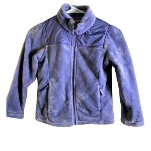 Girls Fleece jacket 32 heat purple size 7/8 Medium